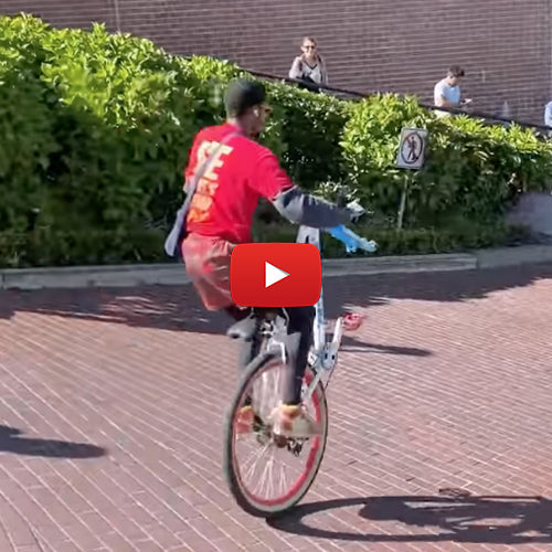 Lombard Street on One Wheel!